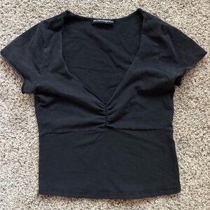Brandy Melville Black Short Sleeve Top